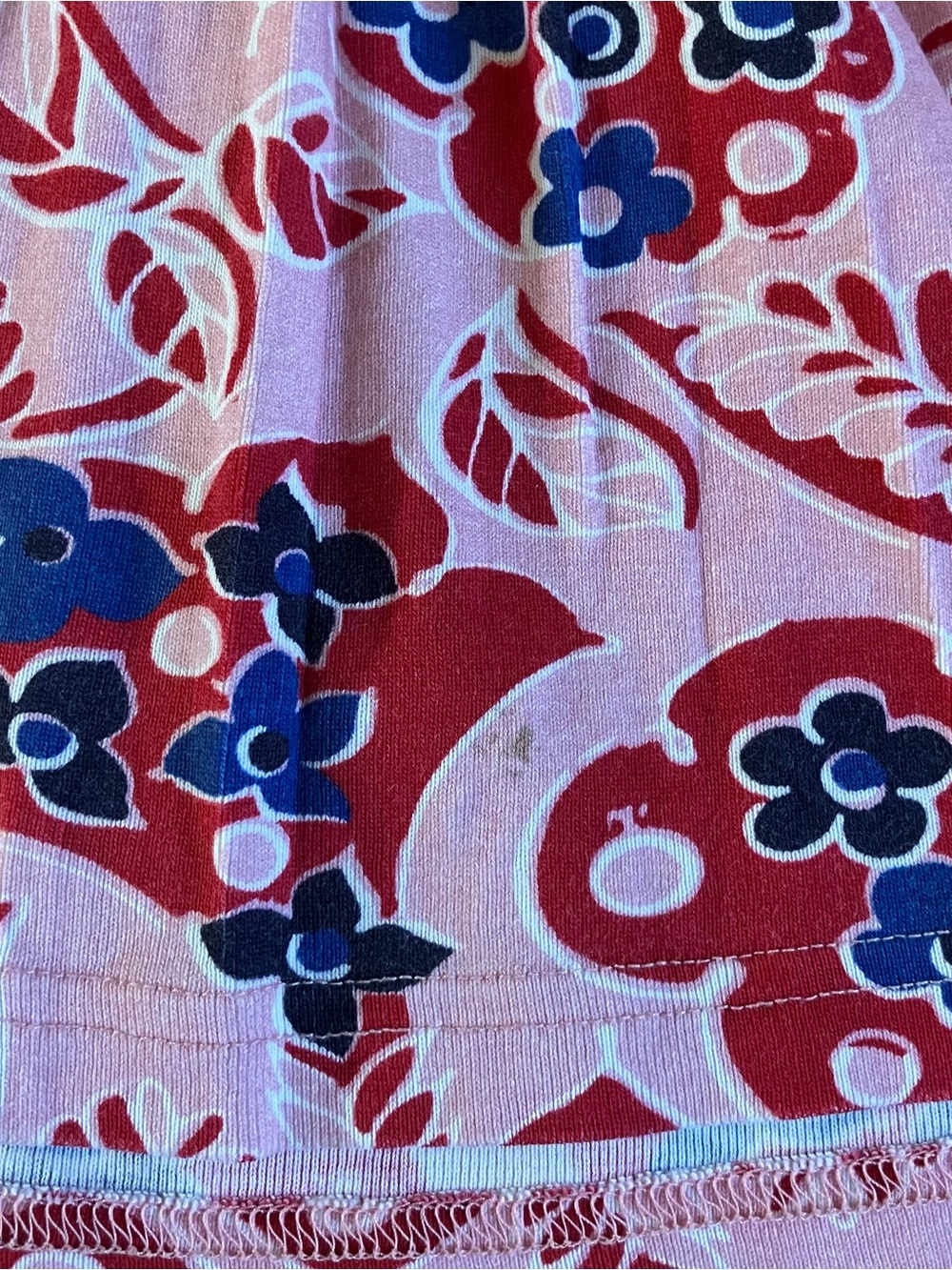 Hanna Andersson Pink Blue Floral Cotton 3-Button Long Sleeve Play Dress 90 3T - Picture 6 of 16